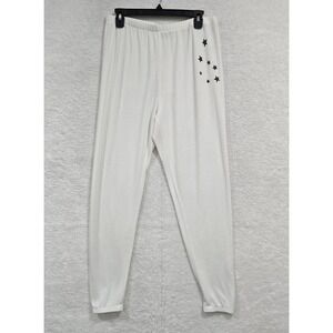 Wildfox Womens Joggers Believe Rory Jogger Pant w/Scattered Star Print Sz Medium